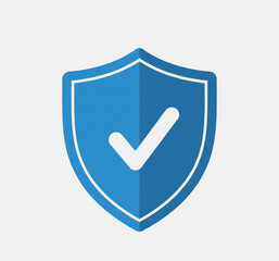 2D Flat Design Security Shield Icon