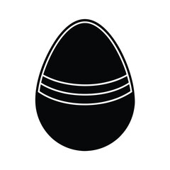 Egg Icon Outline Vector Illustration