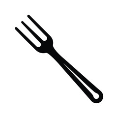 Fork Icon Outline Vector Illustration