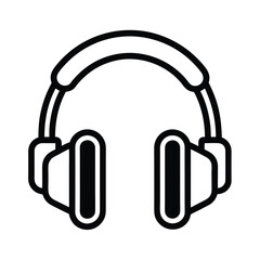 Gaming Headset Icon Outline Vector Illustration