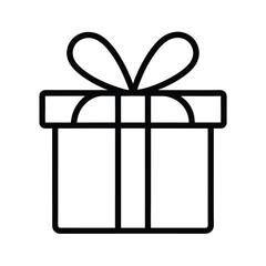 Gift Icon Outline Vector Illustration