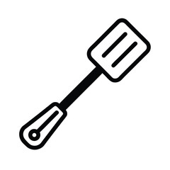Spatula Icon Outline Vector Illustration