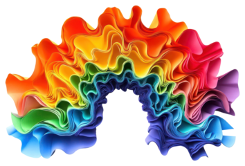 PNG Rainbow graphics art illustration.