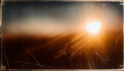 vintage distressed old photo with light leaks film grain dust and scratches texture overlay background