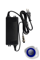 audio cable isolated on white