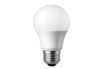 Led light bulb providing energy-efficient illumination, isolated on transparent background, ready for creative projects