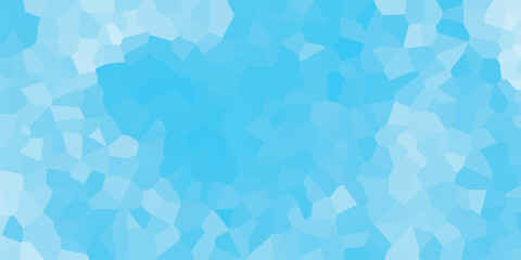 A frozen glacier textured blue digital illustration featuring a cellular mosaic pattern for artistic design or presentation purposes