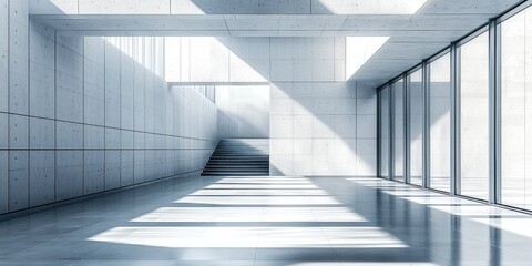 The abstract artwork showcases the effective use of white space in minimalist design, allowing empty areas to enhance and complement essential elements for a clean, sophi