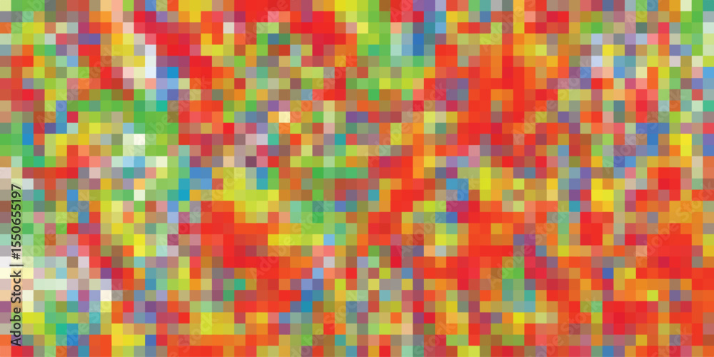 Aufkleber abstract colorful pixelated background featuring various bright colors and creating a unique texture