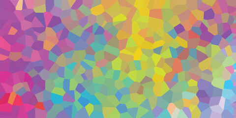 Abstract colorful mosaic pattern design in a harmonious blend of pastel shades and geometric shapes perfect for backgrounds and creative projects