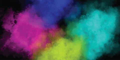 Fototapeta premium Abstract colorful watercolor background with vibrant hues and dark edges perfect for artistic designs and digital art projects