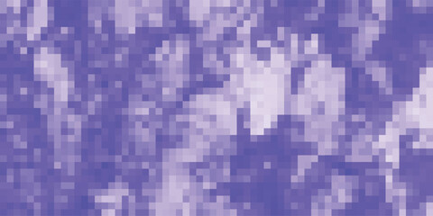 Abstract pixelated textured background in shades of lavender and periwinkle suitable for digital art and design