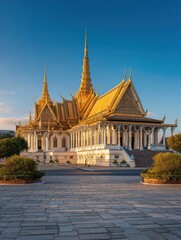 A large building with a clock on the front