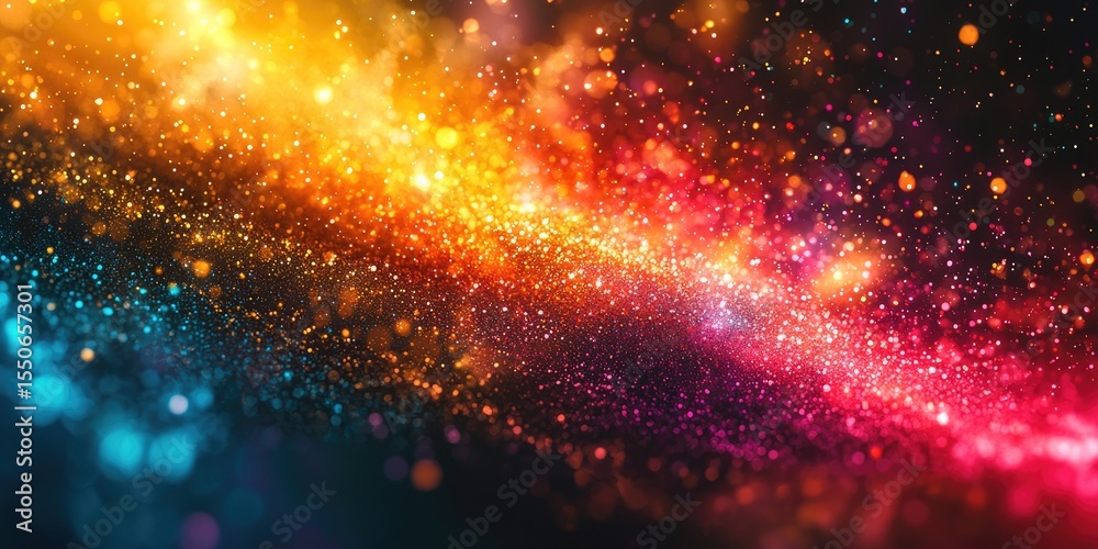 Aufkleber An abstract visual with vibrant gradients that highlight the energetic and dynamic nature of color transitions, creating a rich and striking background with a modern touc