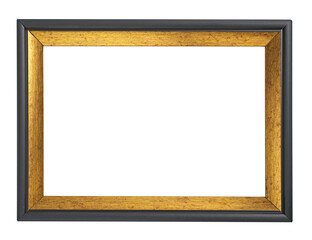 Gold color picture frame.