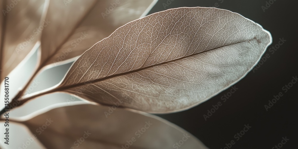 Aufkleber Macro shot of low-contrast gradients featuring subtle shading and soft edges, ideal for elegant minimalist backgrounds.