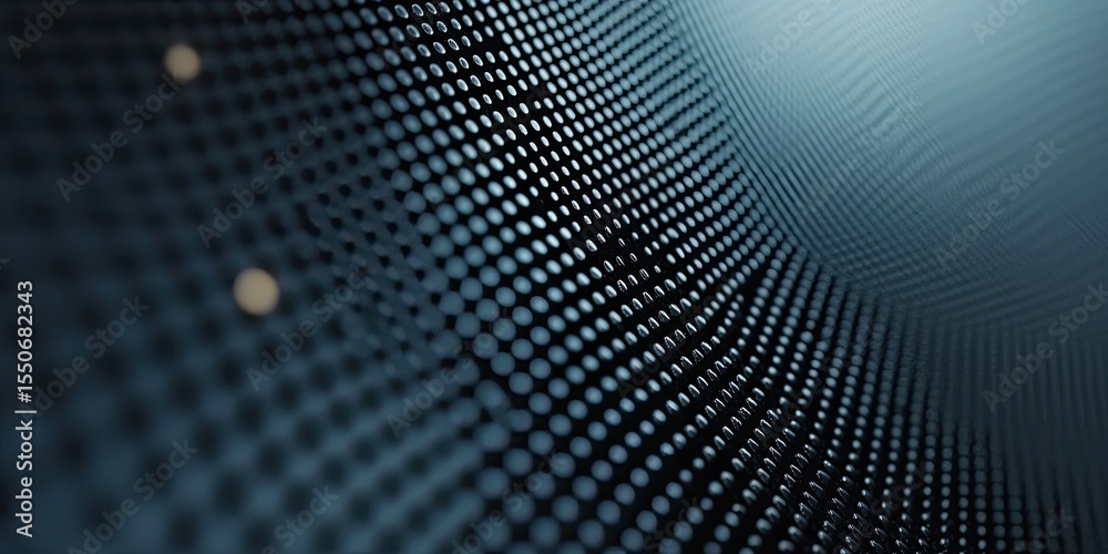 Aufkleber High-resolution close-up of tiny repeating dots with soft edges and subtle contrast, ideal for minimalist modern backgrounds.