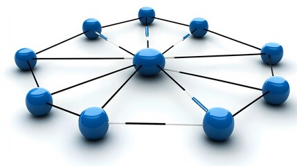 Global Network Connection Technology Abstract 3D Render