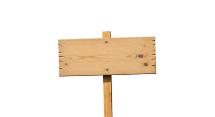 Wooden Signpost: A weathered, wooden signpost stands tall, presenting a blank canvas for your message or information.