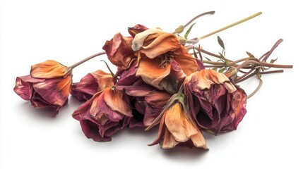 Wilted Roses, Dried Flowers, Remembrance, Passing, Endings A Photographic Study of Floral Decay