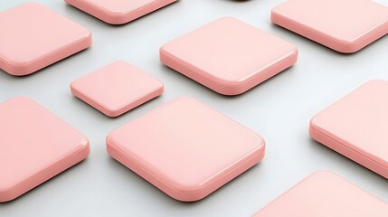 Fototapeta premium Pink Square Blocks Abstract Background Texture