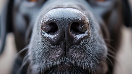 Close-up dog nose