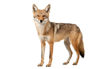Fototapeta premium Coyote: Detailed Photograph of a North American Canid transparent background png