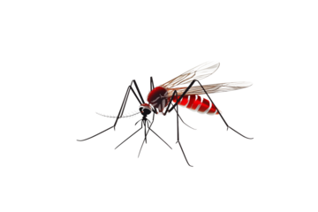 Close-Up of a Mosquito: Detailed Macro Photography transparent background png