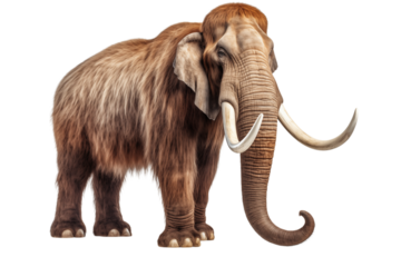 Majestic Woolly Mammoth: A Detailed Look at an Extinct Giant transparent background png