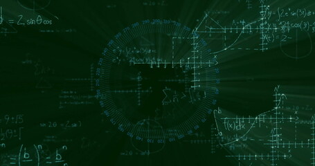 Displaying central circular HUD overlay in simulation, with degree markings and radial grid lines