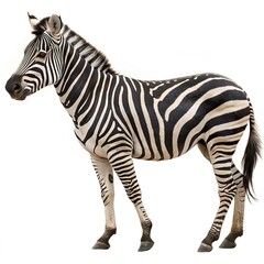 Fototapeta premium zebra isolated on white