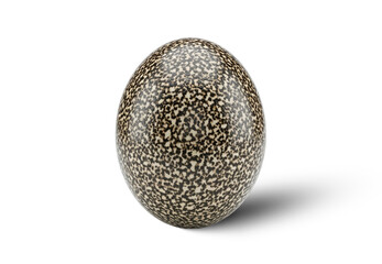 Mottled Egg Isolated PNG With Shadow on Transparent Background