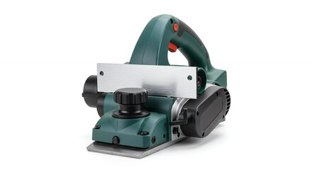 Fototapeta premium Electric planer on white background