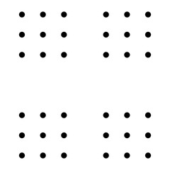 Dotted Geometric Shape