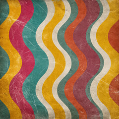 A colorful striped pattern with a lot of white