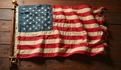 Vibrant American Flag Close-Up for 4th of July Celebration