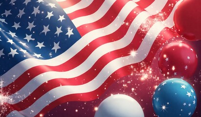 Vibrant American Flag Close-Up for 4th of July Celebration.