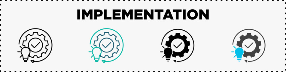 Implementation Icon Pack Line Glyph