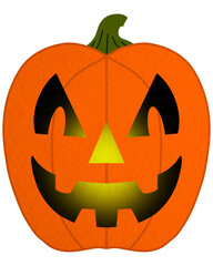 Halloween pumpkin with internal light