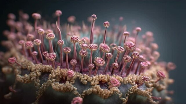 Macro Study of a Unique and Delicate Flower Structure, Showcasing Floral Anatomy in Detail
