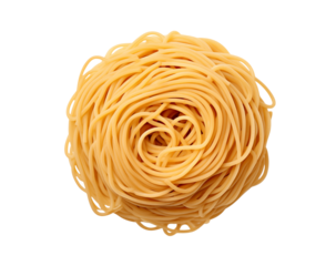 Capellini Pasta: A Close-Up View of Delicate Italian Noodles transparent background png
