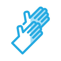 Glove icon design template