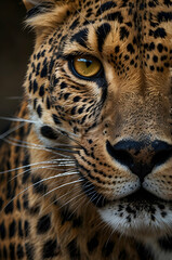 Obraz premium Leopard Jawline Emphasis