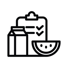 15 nutrition line icon illustration vector graphic.eps