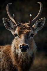 Fototapeta premium Reindeer Upper Body Close-Up