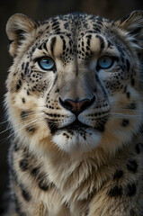 Fototapeta premium Snow Leopard Detail View