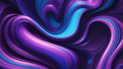 Obraz premium Abstract Swirling Purple and Blue Paint Texture Background