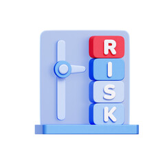 3D icon of a box with the word 