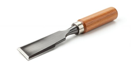 Wood carving chisel isolated on white