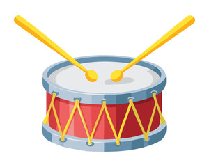 Red Drum with Yellow Sticks Illustration